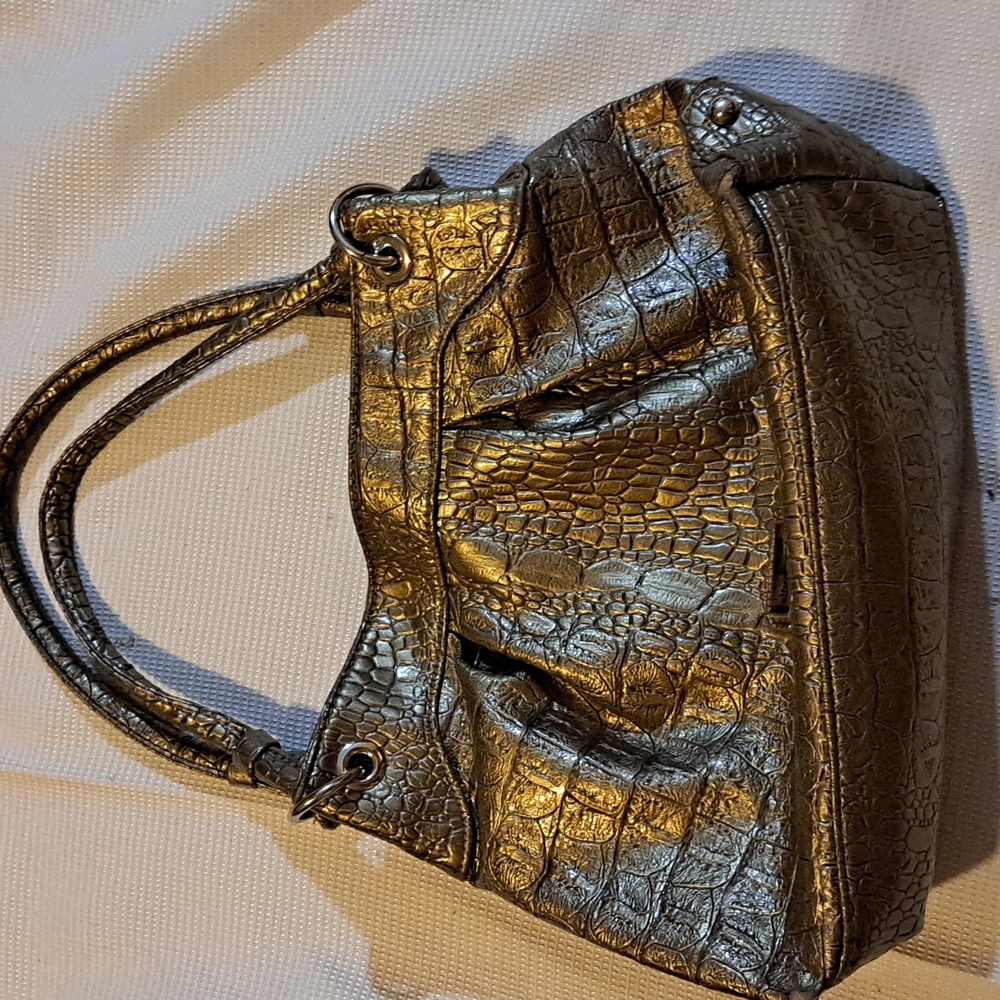 Alfred Dunner Vintage Gold Vinal Shoulder bag
